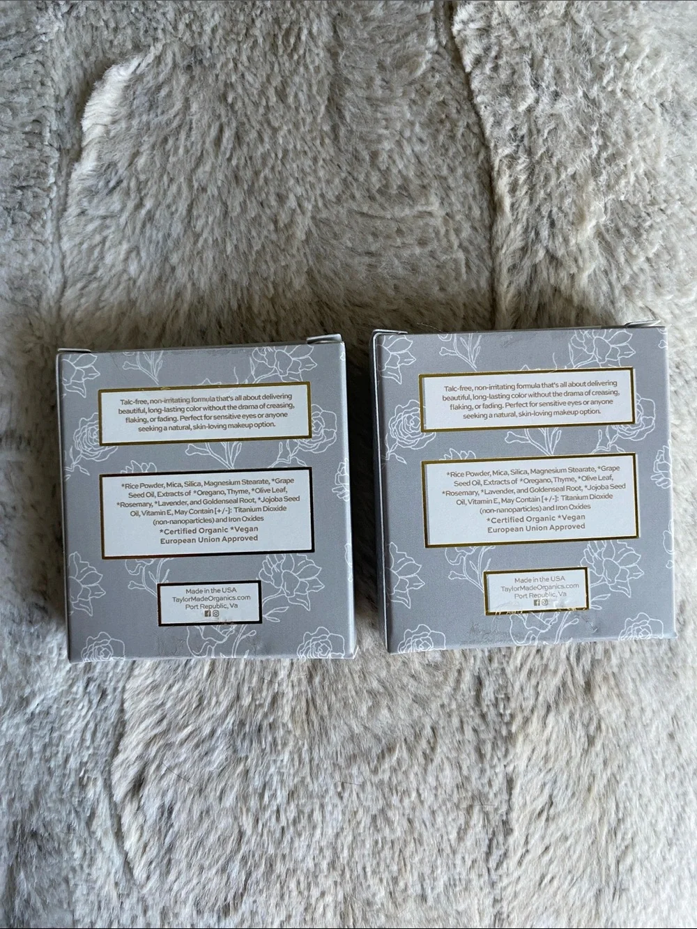 NIB Taylor Made Organics Eyeshadow Duo
